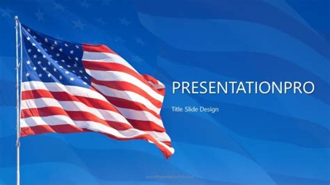 Flag Of The United States Of America Powerpoint Template Backgrounds