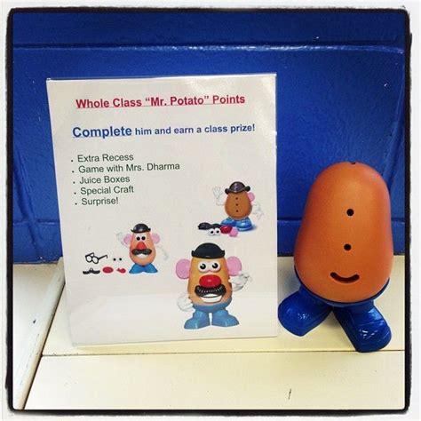Mr Potato Head Classroom Management Students Will Earn A Piece Of Mr