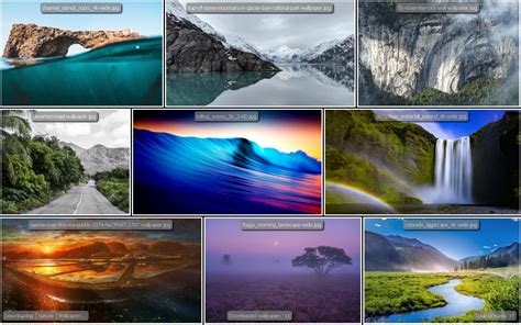 Endless Slideshow Screensaver Interface Screenshots