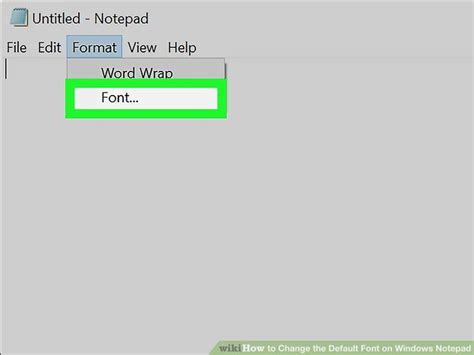 How To Change The Default Font On Windows Notepad 5 Steps