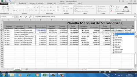 Tutorial Planilla Excel Youtube Otosection