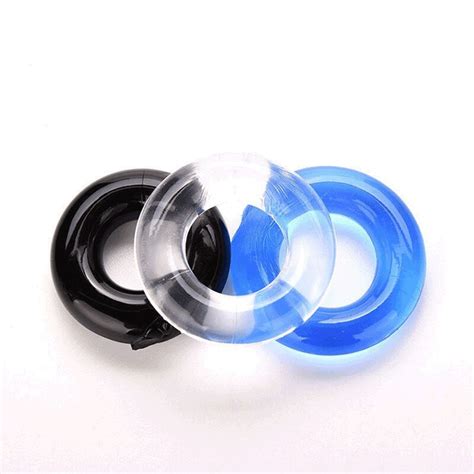 silicone stretchy penis ring delay ejaculation adult reusable sleeve extension condom cock ring