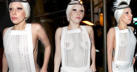 Lady Gaga Flashes Side Boob In See Through Dress And Stuns Onlookers At