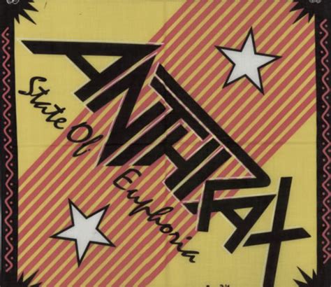 Anthrax State Of Euphoria Bandana Japanese 2 Lp Vinyl Record Set