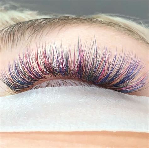 just a pop of color on these beautiful lash extensions have you tried doing colored extensions