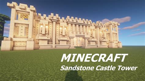 💥 Minecraft How To Build A Sandstone Castle Tower Tutorial Youtube