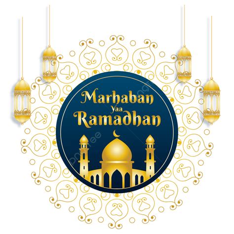 Vector Gradient Clipart Marhaban Yaa Ramadhan 1443 H Ramadan Kareem