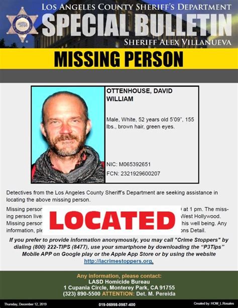 Missing Man Who Frequented West Hollywood Found Canyon News