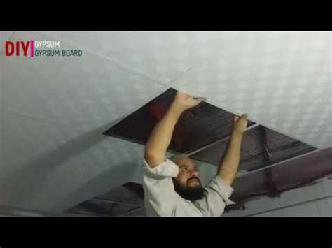 Gypsum ceiling design + advantages of using gypsum board. new DROP CEILING quick installation guide DIY GYPSUM ...