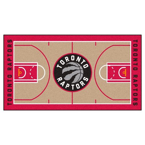 Fanmats Nba Toronto Raptors Tan 3 Ft X 5 Ft Indoor Basketball Court