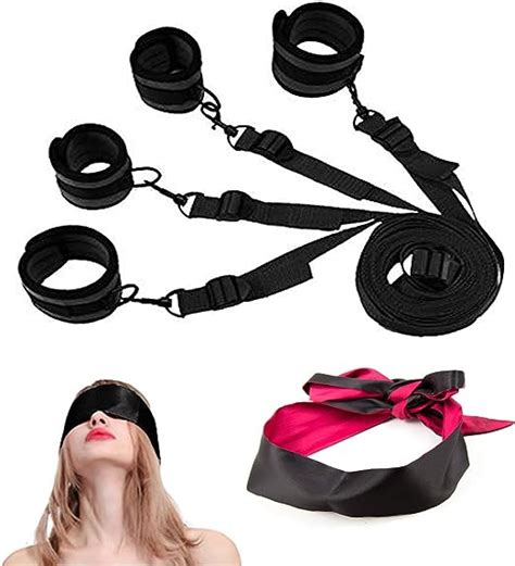 Feeke Fetish Bed Restraint Kit For Sexsex Straps Bdsm Toys Sets With Hand Cuffs