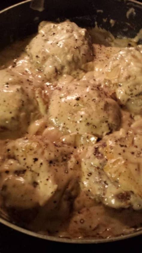 Preheat the oven to 375 degrees f (190 degrees c). Smothered Cream of Mushroom Hamburger Steak! "I added ...
