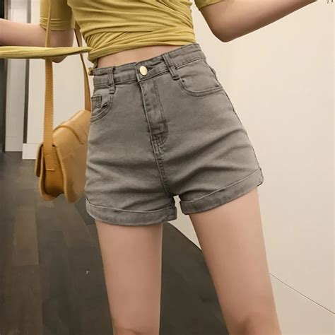 Korean Fashion Jean Shorts Women Summer Harajuku Cool Street Pockets