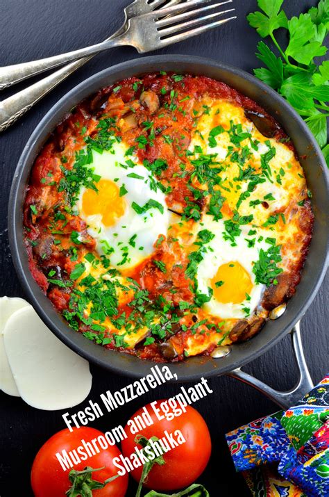 Jewish recipes / vegan cookbooks. Not Only for Passover Recipes: Fresh Mozzarella Shakshuka