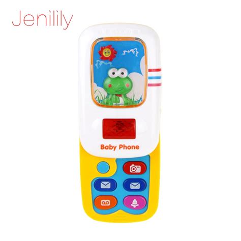 Jenilily Funny Slider Phone Toys Baby Learning Study Musical Sound