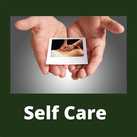 Self Care For Massage Therapists