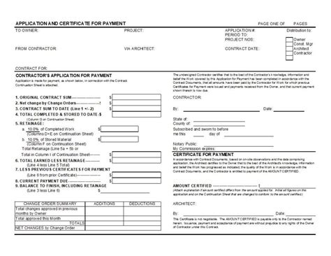 Free document advice · no membership necessary · discounts available AIA G702 Application for Payment and G703 Continuation ...