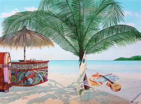 Tiki Bar Painting By Patrick Sullivan Fine Art America