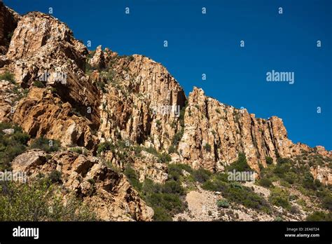 Rock Formations Baviaanskloof South Africa Stock Photo Alamy