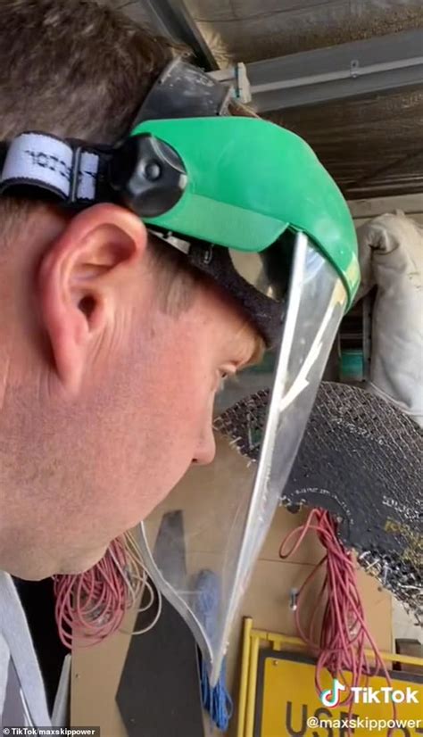 Man Has Very Close Call After A Metal Disc Breaks Off His Power Tool