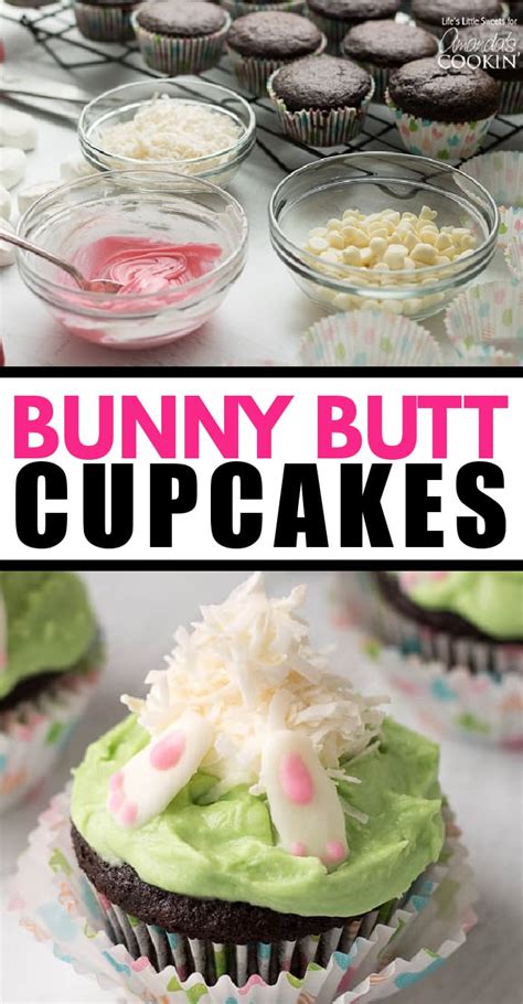 bunny butt cupcakes adorable easter and spring themed cupcakes