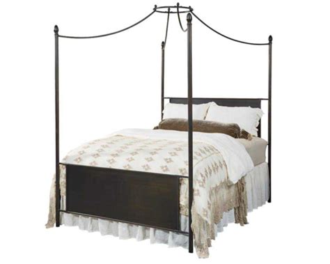 A metal finish for the bird bed: Magnolia Home 4070104W Queen Blackened Bronze Manor Iron ...