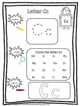 letter  trace  find  color  preschool
