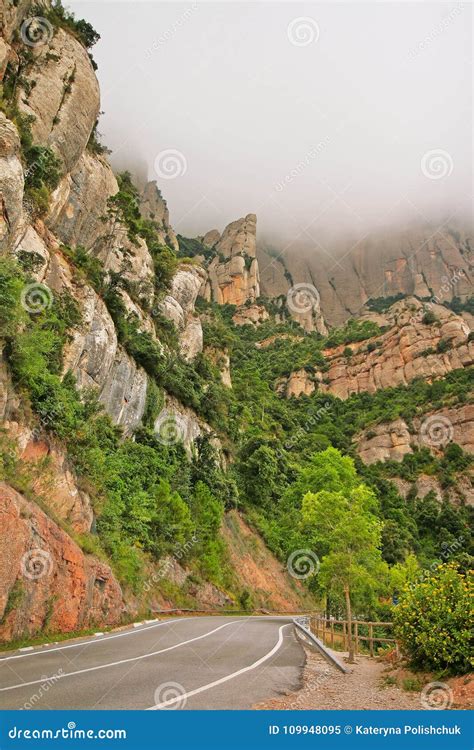 Road Through Montserrat National Park Stock Image Image Of Travel
