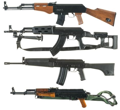 Four Ak 47 Style Semi Automatic Rifles A Arms Corp Of The