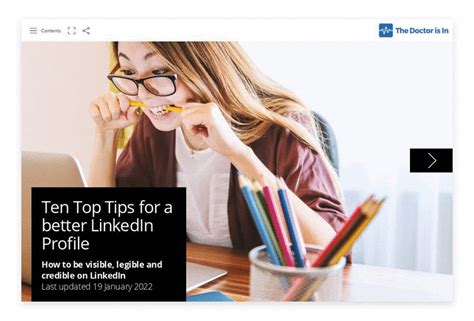 Ten Top Tips For A Better Linkedin Profile —2022 Interactive Update