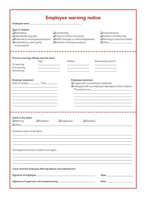 Employee Write Up Form Download Word Pdf Templates Study