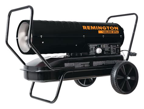 The device is built tough. Remington 140,000 BTU Kerosene/Diesel Forced Air Heater ...