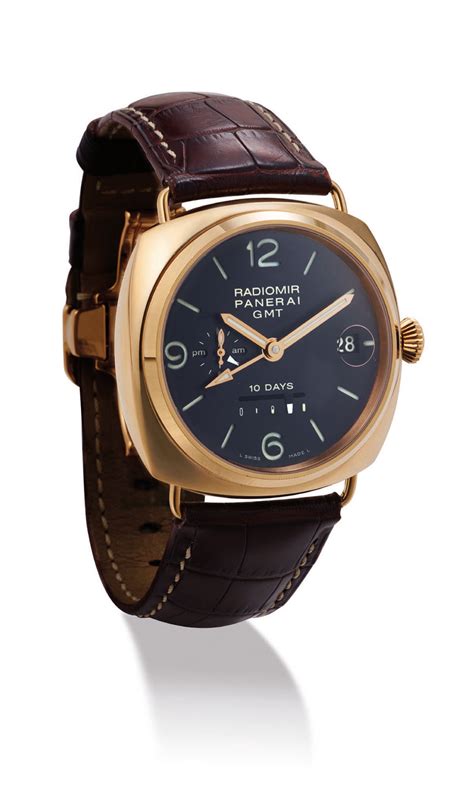 Panerai A Fine 18k Pink Gold Special Edition Cushion Shaped Automatic