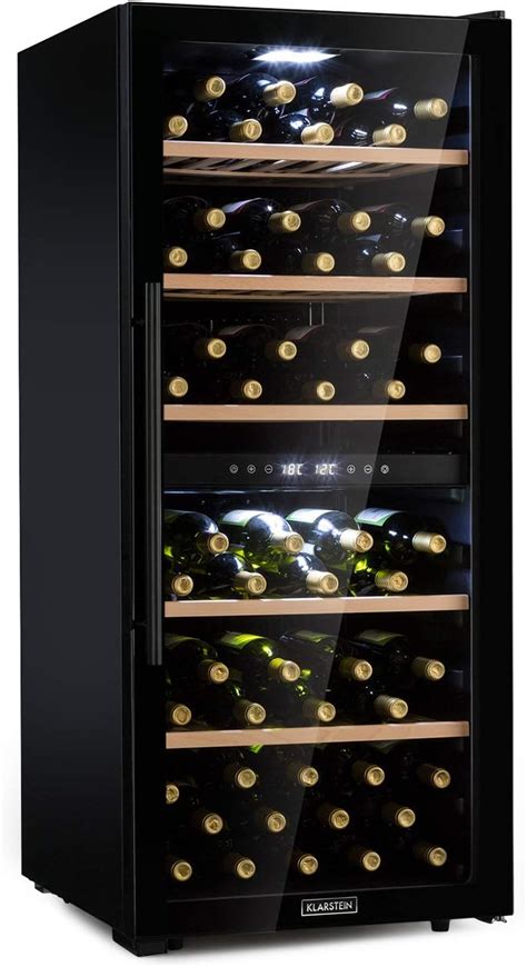 Klarstein Free Standing Wine Cooler Drinks Fridge Dual Zone Wine