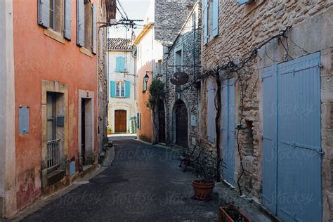 Street Scene In The Small Town Of Goult Southern France By Stocksy