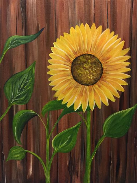 The Sunflower At Diciccos Italian Restaurant Clovis Paint Nite