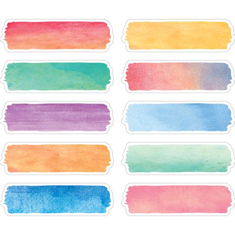 Watercolor Labels At Explore Collection Of