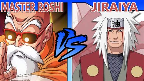 Fictional Fights Master Roshi Vs Jiraiya Youtube