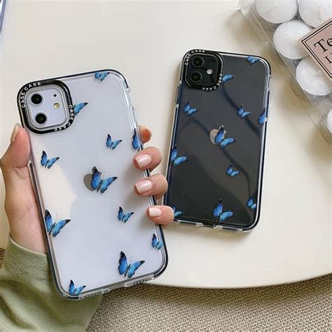 Shockproof Blue Butterfly Case Iphone Cases Stylish Iphone Cases