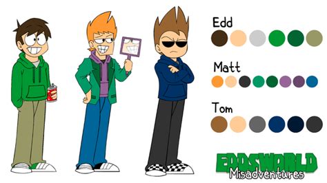 Eddsworld Misadventures Character Sheets By Supersmash3ds Character