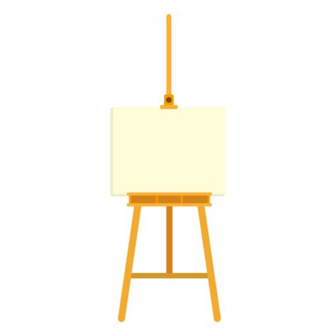 Easel Canvas Tripod Flat Transparent Png And Svg Vector File