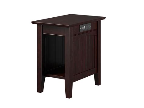 No more having to fiddle for your phone in the morning this intuitive lamp lets you charge your smartphone as you sleep. Atlantic Nantucket Chair Side Table with Charging Station ...
