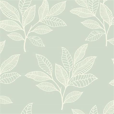 Seabrook Designs Paradise Leaves Mint Botanical Paper Strippable Roll
