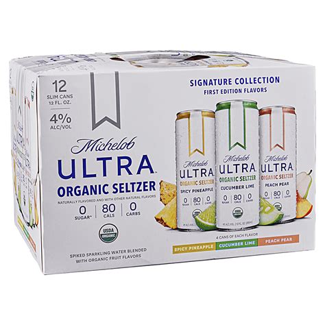 Michelob Ultra Organic Seltzer 12pk 12 Oz Cans Applejack