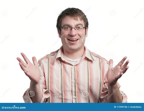 Young Man Gesturing Stock Photo Image Of Idea Intellectual 17299196