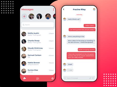 Chat App Ui Design Search By Muzli