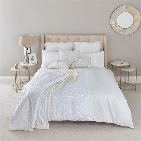 Cream White On White Super King Duvet Bed Bed Sets Bedding