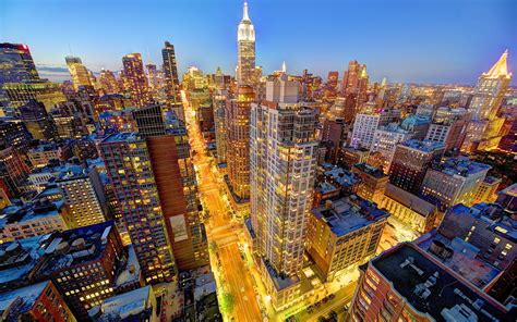 Cityscape Manhattan Nyc New York City Skyline Wallpapers Hd