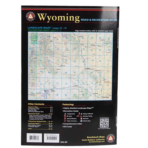 Benchmark Maps Wyoming Road Rec Atlas Sportsmans Warehouse