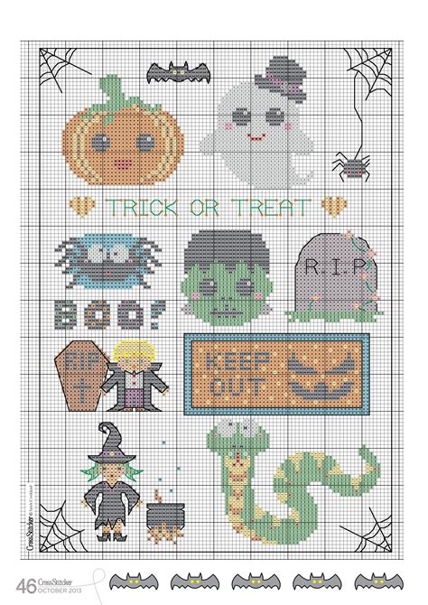 Printable Free Halloween Cross Stitch Patterns